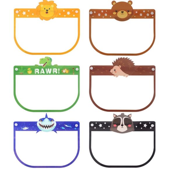 ✨5 For $15✨ Face Covering Clear Visor Elastic Band Reusable Face Shield 6 Pieces - Picture 2 of 9